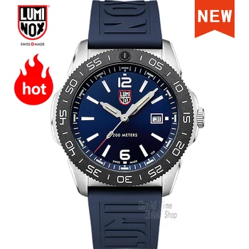 Luminox Швейцарски мъжки часовници най-добрата марка на луксозни Военни Часовници Спортни Дата на Аналогови Кварцови Ръчни Водоустойчив Relogio Masculino 0