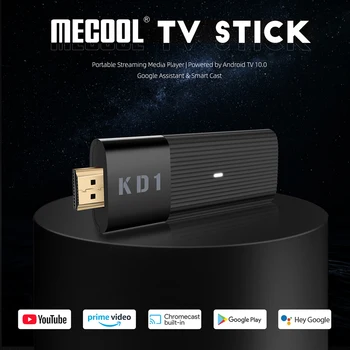 Mecool KD1 TV Stick Amlogic S905Y2 TV Box Android 10 2 GB 16 GB Поддръжка на Google Certified H. 265 4K 60pfs 2,4 G 5G Wifi BT TV Ключ 1