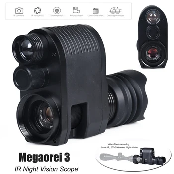 Megaorei 3 Мерник на Уред за Нощно Виждане Оптично HD Цифрова Снимка на Цветни Дневни и Нощни Ловни камера за Нощно Виждане
