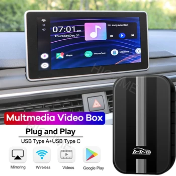 MMB 4 + 32G Smart Ai Box Mirror Линк Безжична система Carplay Android Видео Скоростна Carplay за Универсалната