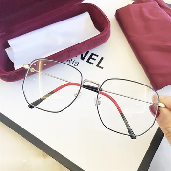 MS 2019 Анти-Сини Очила компютър с лъчи светлина, радиационно-устойчиви и Прозрачни рамки за очила Унисекс, Плоските огледални Очила 1