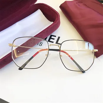 MS 2019 Анти-Сини Очила компютър с лъчи светлина, радиационно-устойчиви и Прозрачни рамки за очила Унисекс, Плоските огледални Очила 2