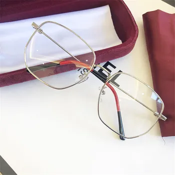 MS 2019 Анти-Сини Очила компютър с лъчи светлина, радиационно-устойчиви и Прозрачни рамки за очила Унисекс, Плоските огледални Очила 3