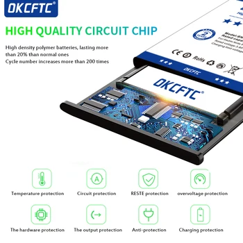 OKCFTC Оригинален Нов 5200 mah HB386589ECW Батерия За Huawei Honor Play COR-L29 COR-AL10 COR-TL10 COR-AL00 Батерии + Инструменти 4