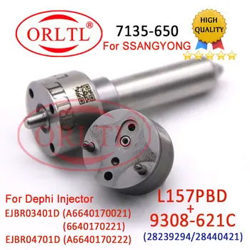 ORLTL A6640170021 L157PBD 7135-650 Комплект за ремонт на Инжектор Клапан за Дюзи 9308-621C за Delphi SSANGYONG EJBR03401D EJBR04701D A664017 0