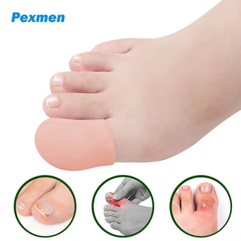 Pexmen 2 елемента Гелевый капачка за палеца на крака и протектор За защита на врастнали нокти на краката, мазоли, мазоли и мехури