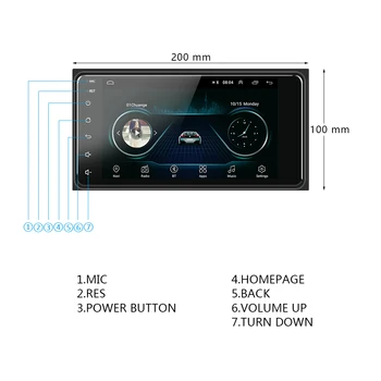 Podofo 2Din Android 10,0 Авто Радио Авто Видео Мултимедиен Плейър GPS Навигация CarPlay 2Din Стерео За Toyota Corolla Авторадио 4