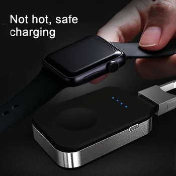 Qi Безжично Зарядно Устройство За i Watch 2 3 4 950 mah-Power Bank За Apple Watch външна Батерия Мини Безжично Зарядно Устройство, Зарядно устройство 3