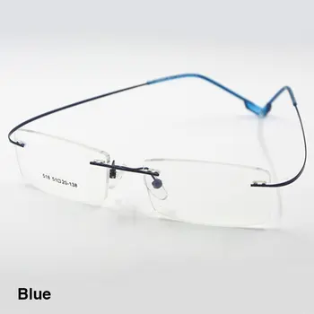 Reven Jate Гъвкави Очила без Рамки от Титанова Сплав, Рамки за Оптични Очила по Рецепта, Очила за Жени и Мъже 5