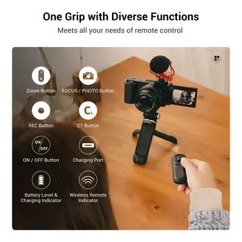 SmallRig Сгъваем Дистанционно Безжична Камера За Заснемане на Видео Статив Селфи-Стик за Sony Canon Фото/Видео/YouTube Zoom 1