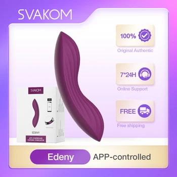 SVAKOM Edeny Управляван от Приложението на Стимулатор на Клитора Ергономичен Вибратор секс Играчки за Възрастни 18 Жени Мастурбатор