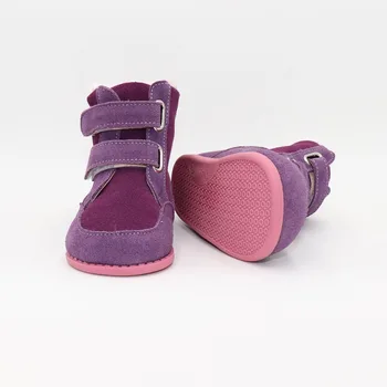 Tipsietoes 2023 Нова Зимни Детски Обувки на Бос крак Кожени Обувки Martin Детски Зимни Обувки За Момичета И Момчета Гумени Модерни Розови Маратонки 2