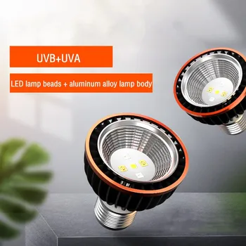 UVA + UVB 5,0/10,0 Лампа за Защита от Слънцето за Влечуги с Пълен набор от, LED UV лампи, Лампа за Отопление, Лампа за Влечуги и Земноводни, Аксесоари за Влечуги 1