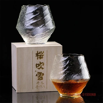 VIP линк 5 Винарска Чаша чаша с дървена кутия Японски стил на Падаща Чаша За Уиски Чук Модел Чаша За Уиски XO Пиенето на Ракия