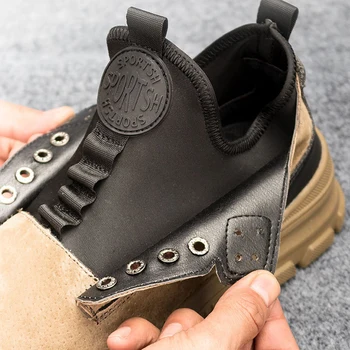 Waliantile Защитни Обувки Мъжки Заваръчен Защита на Строителни Работни Обувки за Защита От удари, Убождания, Обувки Със Стоманени Пръсти Мъжки Обувки 5
