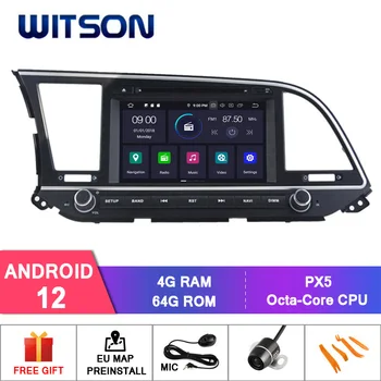 WITSON Android 12 Авто Радио за HYUNDAI ELANTRA 2016 КОЛА DVD НАВИГАЦИЯ Carplay RDS GPS IPS Главното Устройство на Автомобила