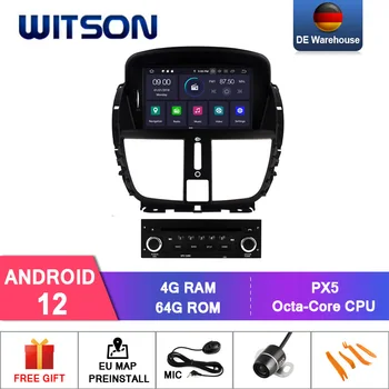 WITSON Android 12 Авто Радио за PEUGEOT 207 207CC 2007-2011 г. 2012 2013 2014 Carplay Мултимедия Стерео GPS Навигация