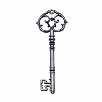 WYSIWYG 2 елемента 82x31 3 мм Цвят Античен Сребърен Цвят Античен Бронз, покрит С Декоративен Ключ Висулка Голям Ключ Окачване Голям Ключ Шарм 0