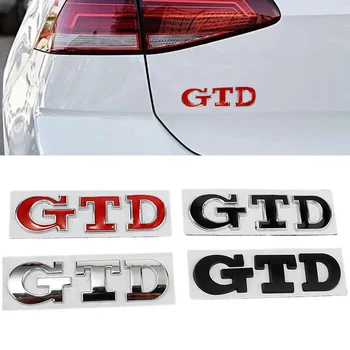 Автомобилни 3D Метален Стикер с Логото на GTD и Етикети За Volkswagen VW Golf 4 5 6 MKV Polo 9N2 N3 Авто Заден Багажник, Емблема, Икона, Етикети
