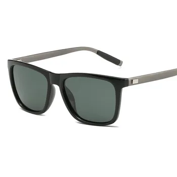 Алуминий + TR90 Поляризирани Слънчеви Очила за Мъже Модни Квадратни Очила Реколта Лъчи Маркови Дизайнерски Слънчеви Очила за Шофиране UV400 Нюанси