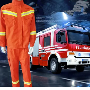 Анти-висока пожар и аварийно-спасителен костюм противоизносный горенето изолационен спасителна спасителен костюм за премахване на последиците от природни бедствия