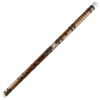 Бамбук Флейта с Черна Линия Традиционен Китайски Дървен Духов Музикален Инструмент Ръчно изработени Доставка Свирене диаграма