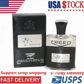 Безплатна доставка в САЩ в рамките на 3-7 дни Creed Aventus Парфюми за мъже Black Creed Parfume Устойчив спрей за тяло, Аромат на парфюм за мъже