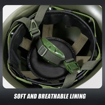 Бърз FRP Тактически Шлем Взривозащитен устойчив на удари 1,2 кг CS Тренировъчен Армейски фен с висока Глава Наполовина Каска 5