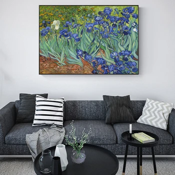 Ван Гог Ириси Цветя, Репродукции На Картини На Стената Импресионист Ириси Платно Изкуството На Декоративни Картини За Хол 2
