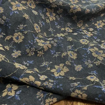 Висококачествен памучен плат tela с високо съдържание и с висока плътност на жаккардовой бродерия, есенно-зимна риза от плат чонсам 1