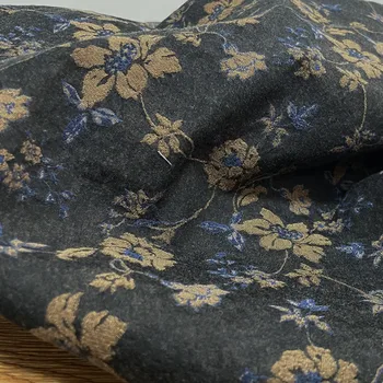 Висококачествен памучен плат tela с високо съдържание и с висока плътност на жаккардовой бродерия, есенно-зимна риза от плат чонсам 3