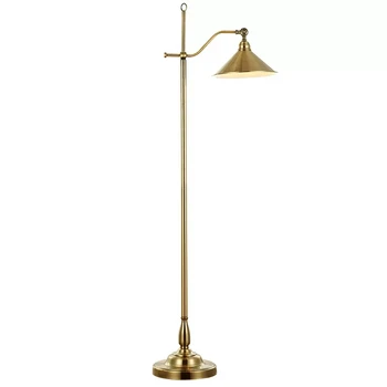 Висококачествена и луксозна Медна лампа, американски под лампа в стил ретро, регулируема творчески под лампа за дневна, спалня/110-220 В 0