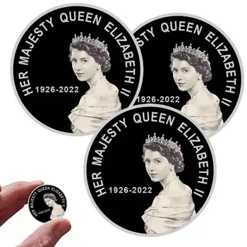 Възпоменателна монета на Кралица Елизабет II 1926-2022 на нейно Величество Кралица Елизабет II Игли Сбирка Медалите Сувенирни Колекция Подаръци 0