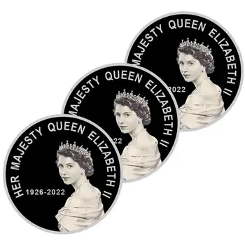 Възпоменателна монета на Кралица Елизабет II 1926-2022 на нейно Величество Кралица Елизабет II Игли Сбирка Медалите Сувенирни Колекция Подаръци 1