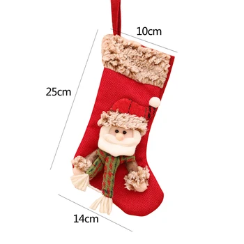 Големи Коледни Подаръчни Пакети За Декорация На Камината Чорапи Нова Година Титуляр За Бонбони Начало Декор Нова Полезна Гореща Разпродажба 4