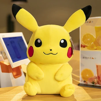 Голям Размер На Pikachu Плюшен Играчка Pokemon Мека Кукла Е Много Голяма И Пълна Възглавница Успокоява Бебето Рожден Ден Подарък За Коледа Подарък За Дете 4
