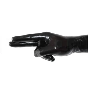 Горещи Продажба Секси Латексови Ръкавици Черни Къси Гумени Ръкавици За Възрастни Унисекс Безшевни Ръкавици 2