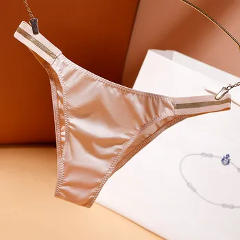 Дамски Прашки на Женските Сексуални ледени копринени Бикини-Прашки Секси Кратък Дизайн Безпроблемна Бельо