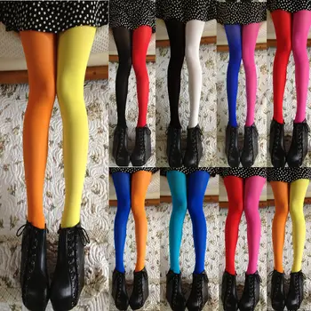 Дамски Чорапогащник в стил Мозайка, Еластични Чорапогащи, Чорапи Ластични два цвята Копринени Чорапи, Прилепнали на Крака, Секси Чорапогащи