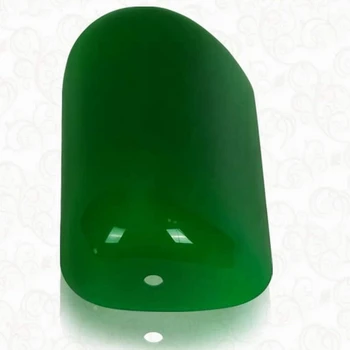 ДЕЛОТО ЛАМПИ БАНКЕР зелено СТЪКЛО/Лампа Стъклени абажура на лампата Банкер 1