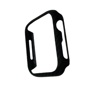 За Apple Watch Серия 7 Луксозен Защитна Броня От истински Въглеродни Влакна с Рамка Калъф iwatch 41 мм 45 мм 4