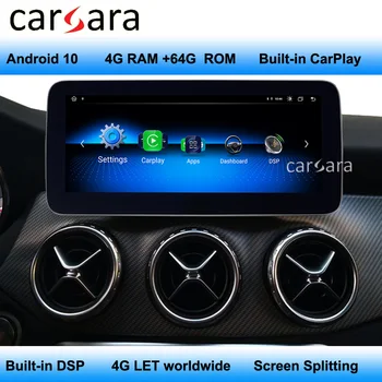 За Mercedes Android 10 W176 Навигация X156 C117 Екран Автомобилен Мултимедиен Плеър Comand Радио Дисплей Промяна на поддръжка на 4G Carplay