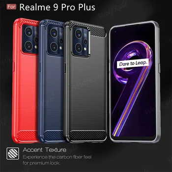 За Корицата на OPPO Realme 9 Pro Plus Калъф За Realme 9 Pro Plus Саппу устойчив на удари Отзад TPU Мек Калъф За Realme 9i 9 Pro Plus Fundas 0