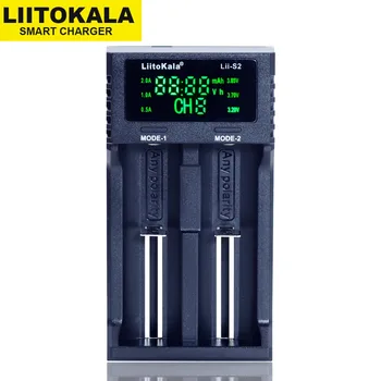 Зарядно устройство Liitokala Lii-S4 S2 LCD 3,7 V 18650 18350 18500 16340 21700 20700B 20700 14500 26650 1,2 V AA NiMH литиева батерия 4