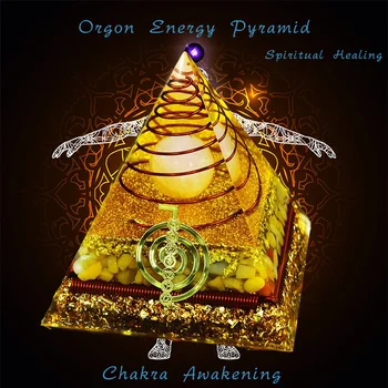 Защита От Електромагнитни Смущения Оргонитовая Пирамида За Медитация Исцеляющий Украшение Crystal Рейки Оргоновая Енергийна Пирамида носи Богатство и Късмет 0