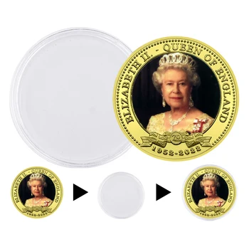Златна монета на кралица Елизабет II The Magical Queen ' s Challenge Монети Събиране на Феновете на Кралския монети на нейно Величество 3