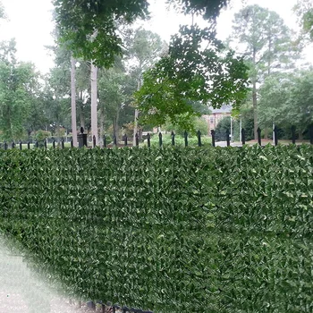 Изкуствена Имитация на Оградата уединение Удобна многофункционална Ограда лист за Декорация на Стената на Екрана за Растителна тревата на Двора Градини