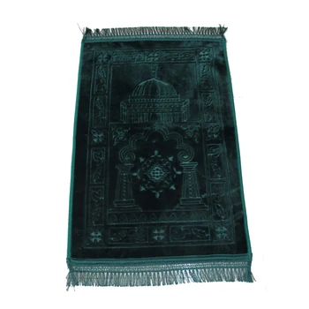 Ислямът молитвен мат мюсюлмански молитвен мат килим портативен сгъваем арабски сейада килим килим tapis priere de Исляма Плюшени Тъкани Подложки 2