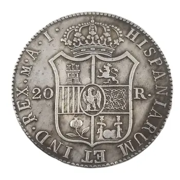 Испания Събиране на Възпоменателни монети 1809 20 Реала - Джоузеф Наполеон Спомен за Декорация на Дома Занаяти масата Украса 1
