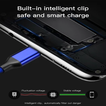 Кабел Micro USB 3A Бързо Зареждане Зарядно Устройство За Телефон USB Type C Кабел За Предаване на Данни За Xiaomi Redmi Samsung Android USB C Тел За Бързо Зареждане 1
